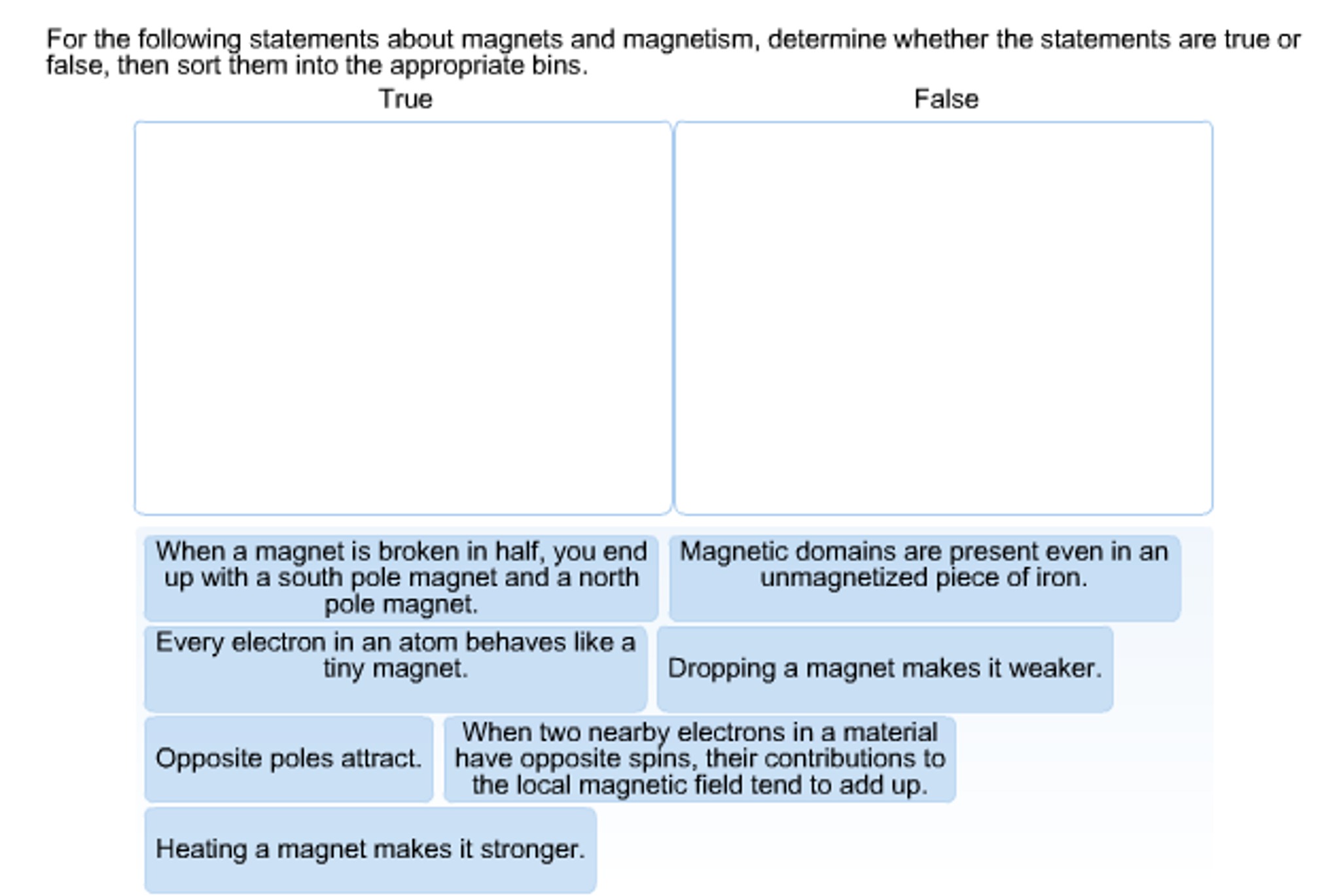 Solved For the following statements about and