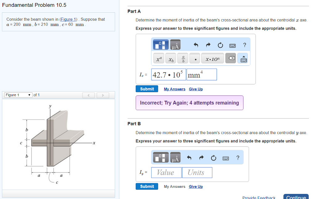 Solved Fundamental Problem 10.5 Part A Consider the beam | Chegg.com