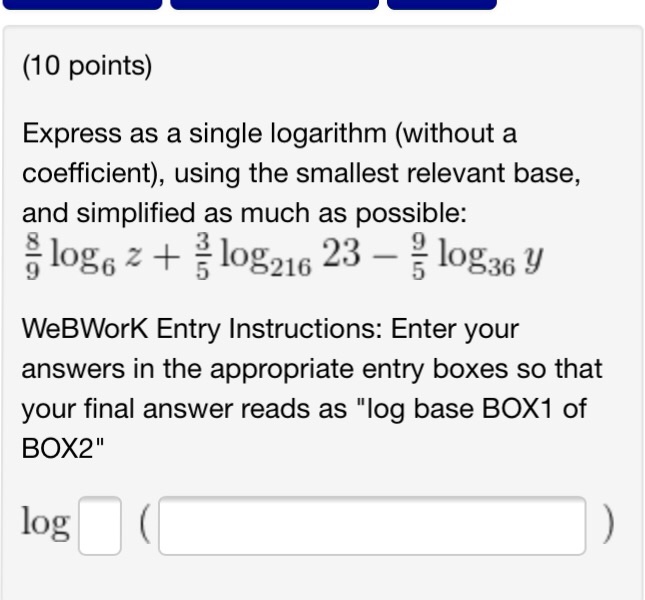 solved-express-as-a-single-logarithm-without-a-chegg