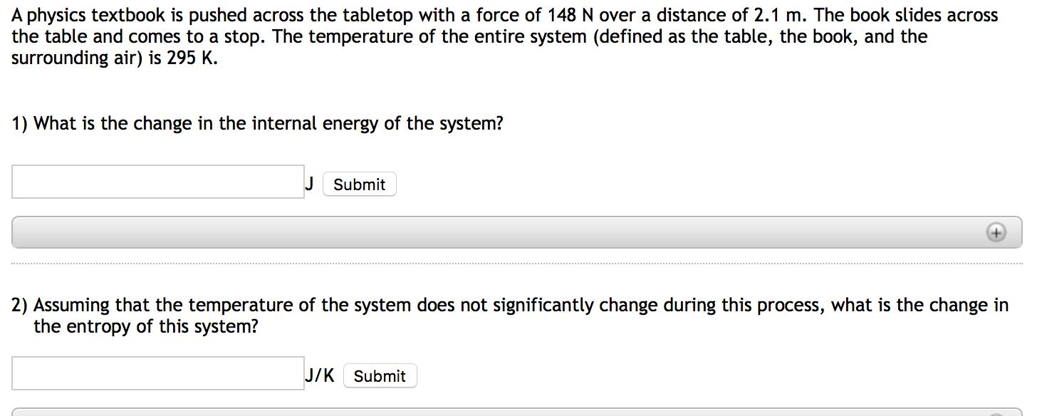 Solved A physics textbook is pushed across the tabletop with | Chegg.com