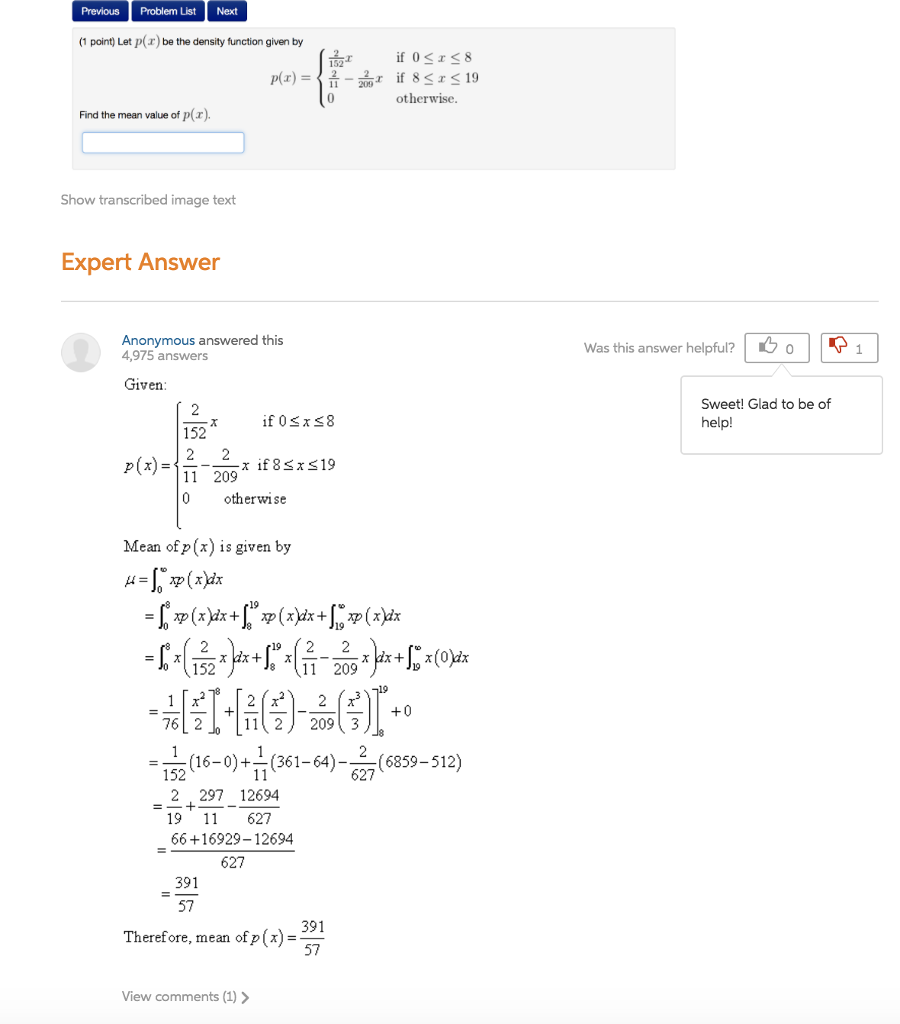 Solved I still need help with this problem please, the | Chegg.com