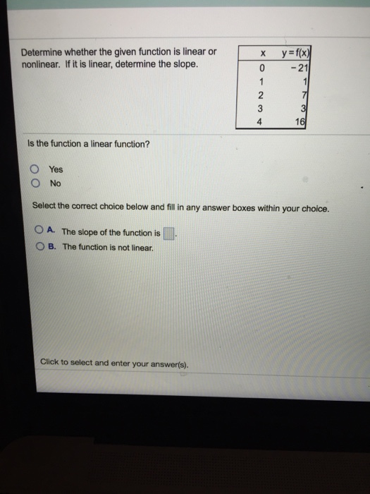 solved-determine-whether-the-given-function-is-linear-or-chegg