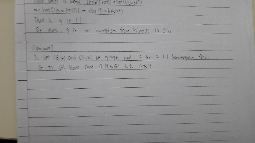 Solved Solve Let(t) Is Normal (a * B^-1) Ker(f) = Ker(f) (a | Chegg.com