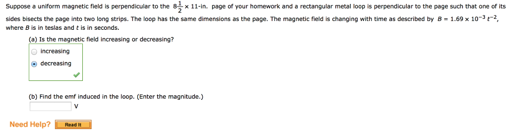 Solved Suppose a uniform magnetic field is perpendicular to | Chegg.com