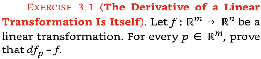 Solved EXERCISE 3.1 (The Derivative of a Linear | Chegg.com