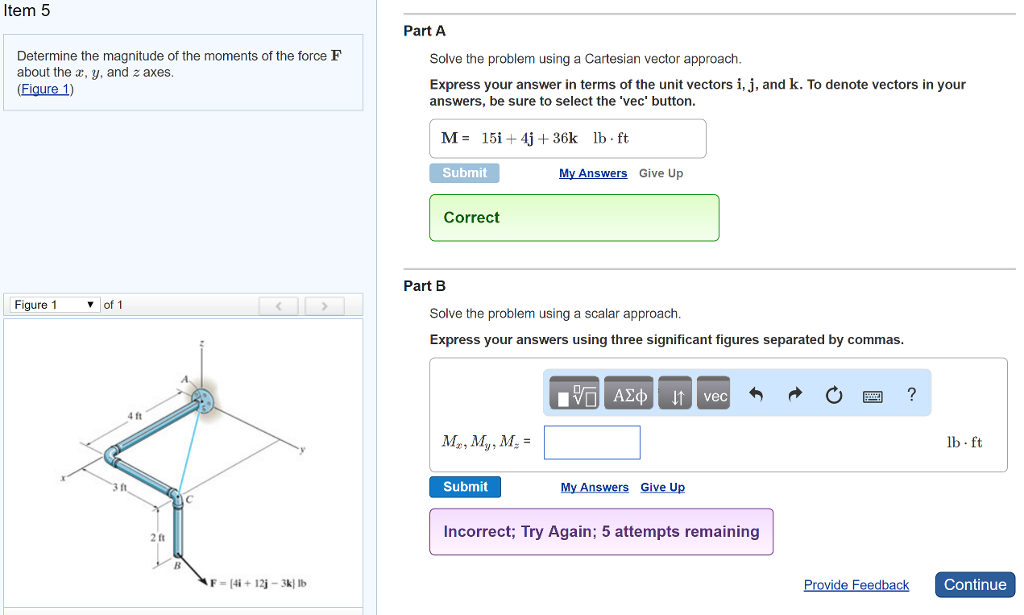 Solved Determine The Magnitude Of The Moments Of The Force F 