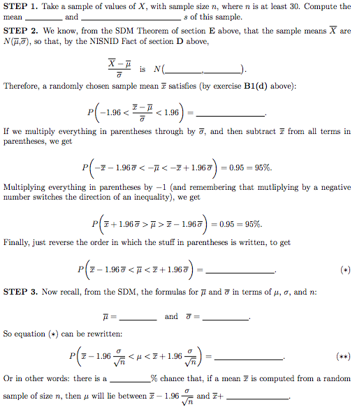 G.) Confidence intervals for a population mean In | Chegg.com