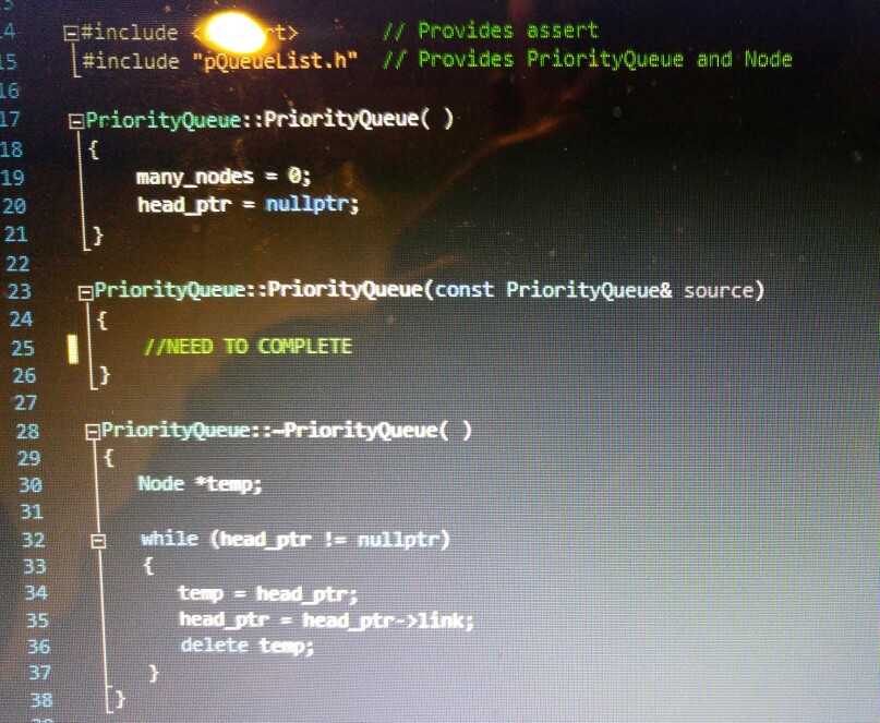 CLASS PROVIOED Prdorityueue (o prtority queue of | Chegg.com