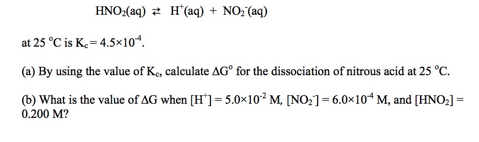 Solved ?The value of the equilibrium constant for | Chegg.com