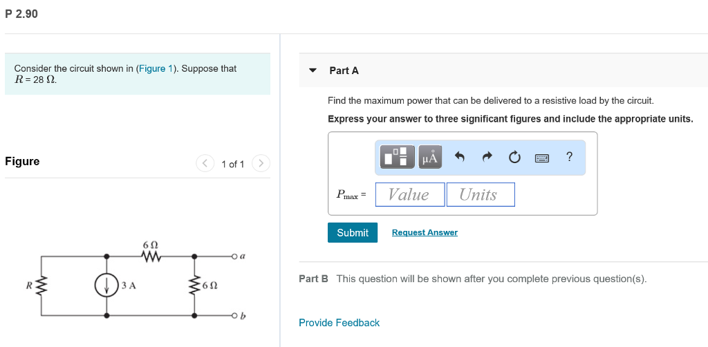 Solved P 2.90 Consider the circuit shown in (Figure 1). | Chegg.com