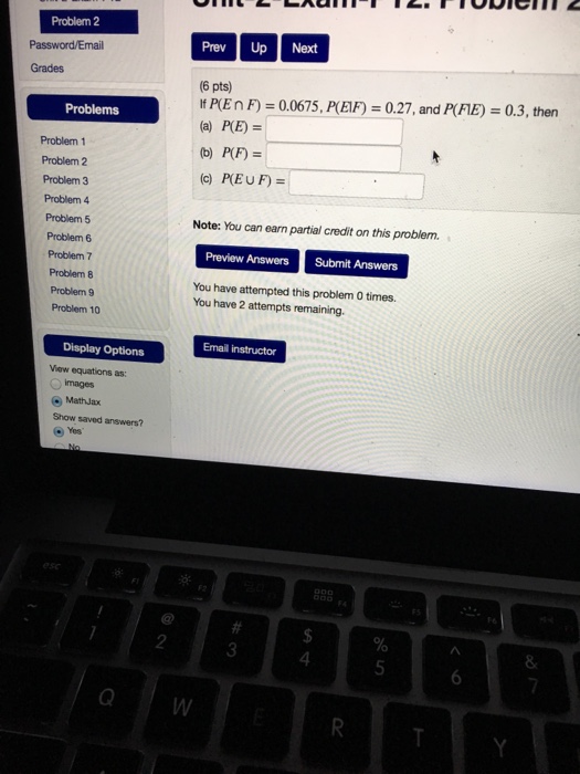 Solved If P E F 0 0675 P E F 0 27 And P F E 0 3 Chegg