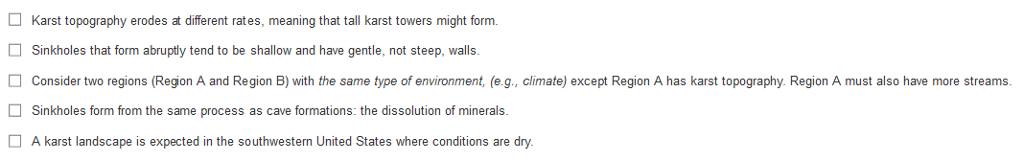 Solved Part A - Formations within Caves Caves are | Chegg.com