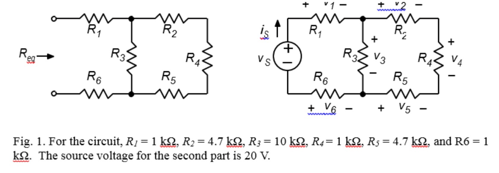 Solved Calculate The Expected Voltages Across Each Resistor, 