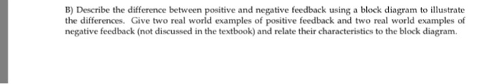 Solved Describe the difference between positive and negative | Chegg.com