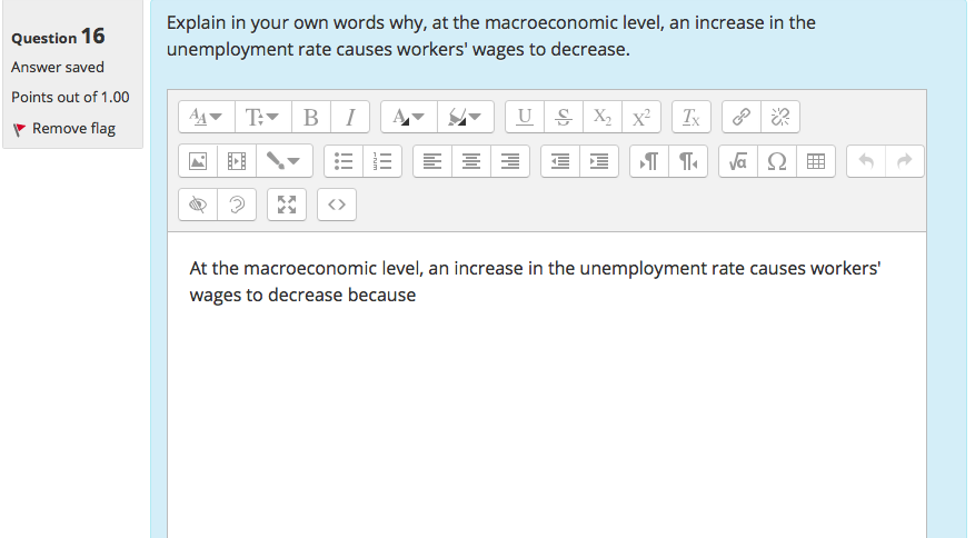 Solved Explain in your own words why, at the macroeconomic | Chegg.com