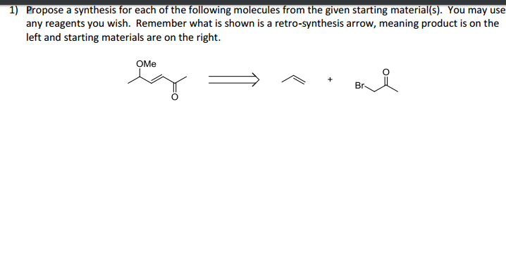 Propose a synthesis for each of the following | Chegg.com