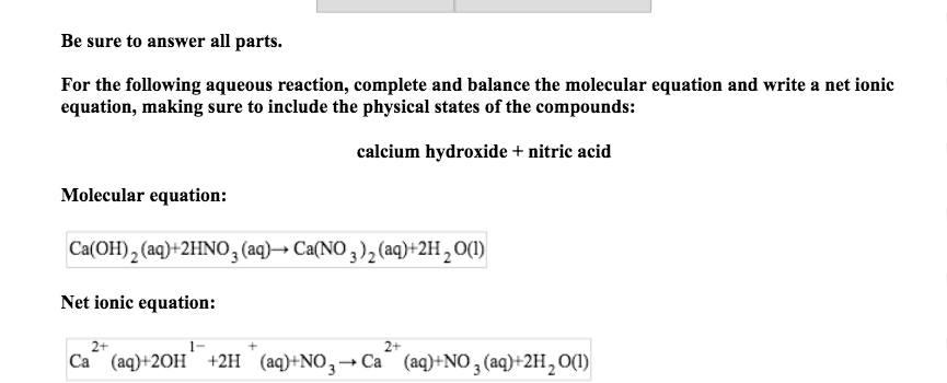 balanced net ionic equation calculator