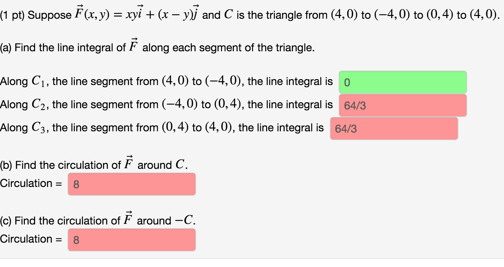 Solved 1 Pt Suppose F Cx Y Ryi X Yj An C Is The Triangle