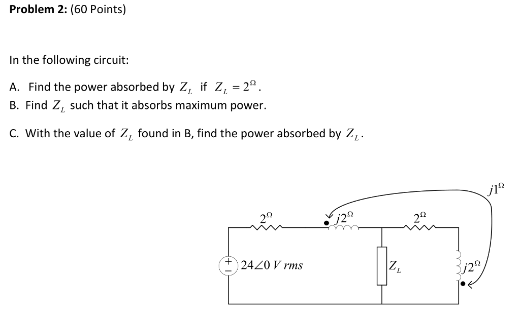 Solved Problem 2: (60 Points) In the following circuit: A. | Chegg.com