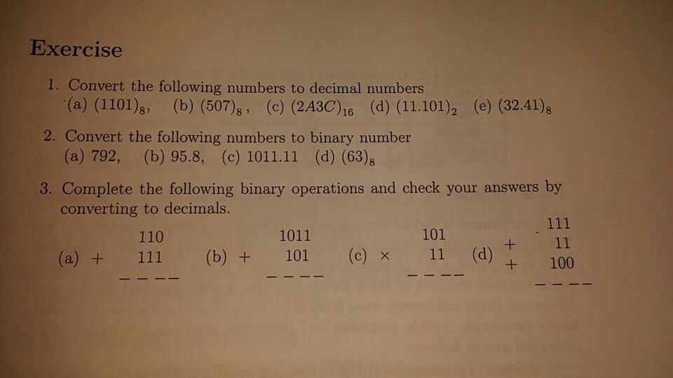 Solved Please answer each question clearly and completely. | Chegg.com