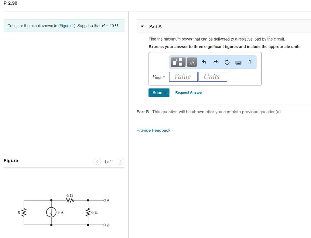 Solved P 2.90 Consider the circuit shown in Figure 1). | Chegg.com