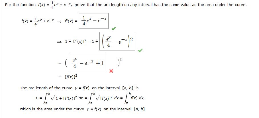 Solved 4 [f(x))2 The arc length of the curve y = f(x) on the | Chegg.com