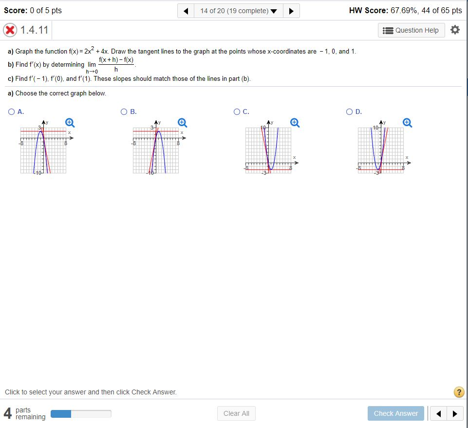 Solved a) Graph The Function f(x)equals=2 X Squared Plu...