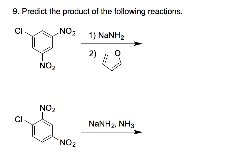 Solved Predict the product of the following reactions. | Chegg.com