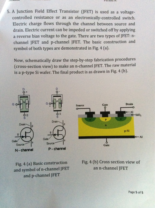 Solved A Junction Field Effect Transistor (JFET) is used as