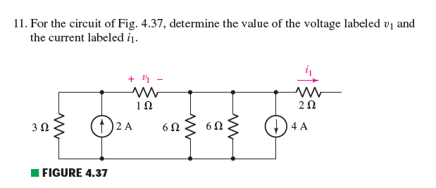 Solved For the circuit of Fig. 4.37, determine the value of | Chegg.com