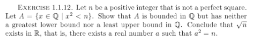 Solved Let n be a positive integer that is not a perfect | Chegg.com