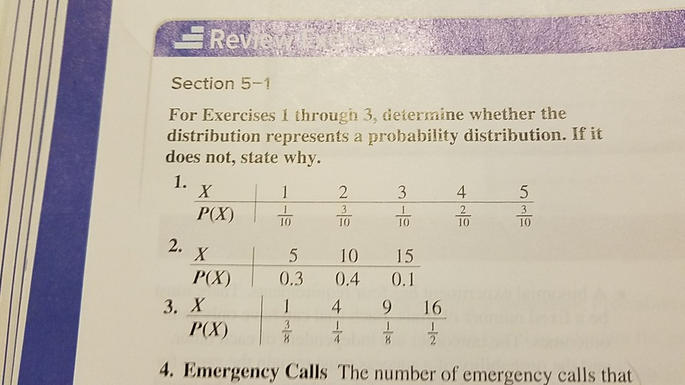 Solved for exercises 1 through 3, determine whether the | Chegg.com