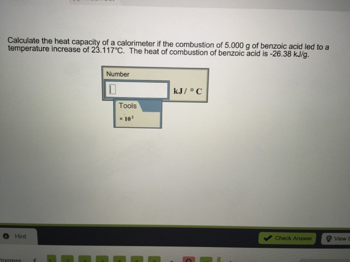 Solved Calculate the heat capacity of a calorimeter if the