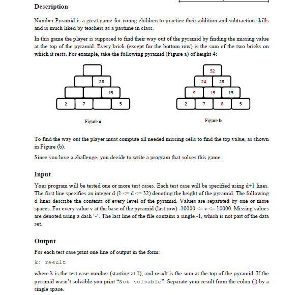 Number Pyramid is a great game for young children to | Chegg.com