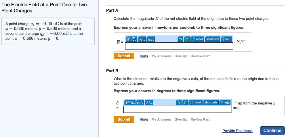 Solved The Electric Field at a Point Due to Two Point | Chegg.com