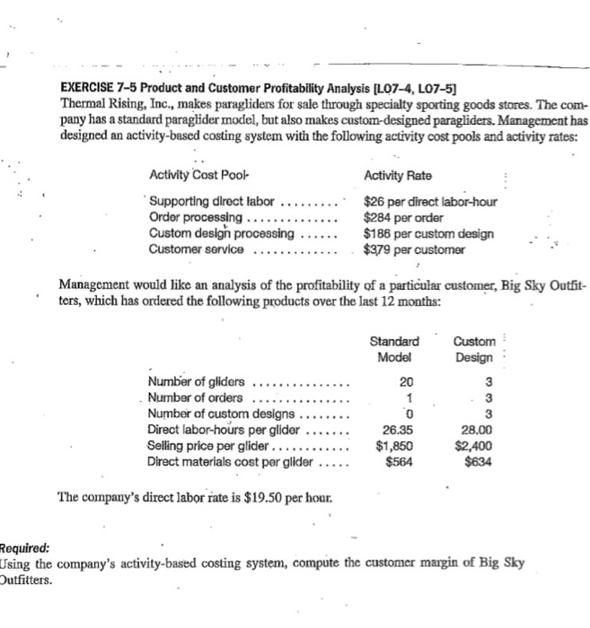 Solved Thermal Rising, Inc., makes paragliders for sale