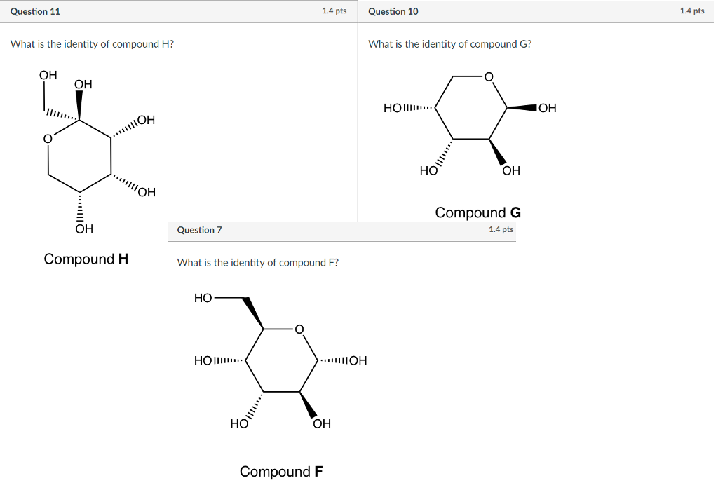 Solved What Is The Identity Of Compound H What Is The Chegg