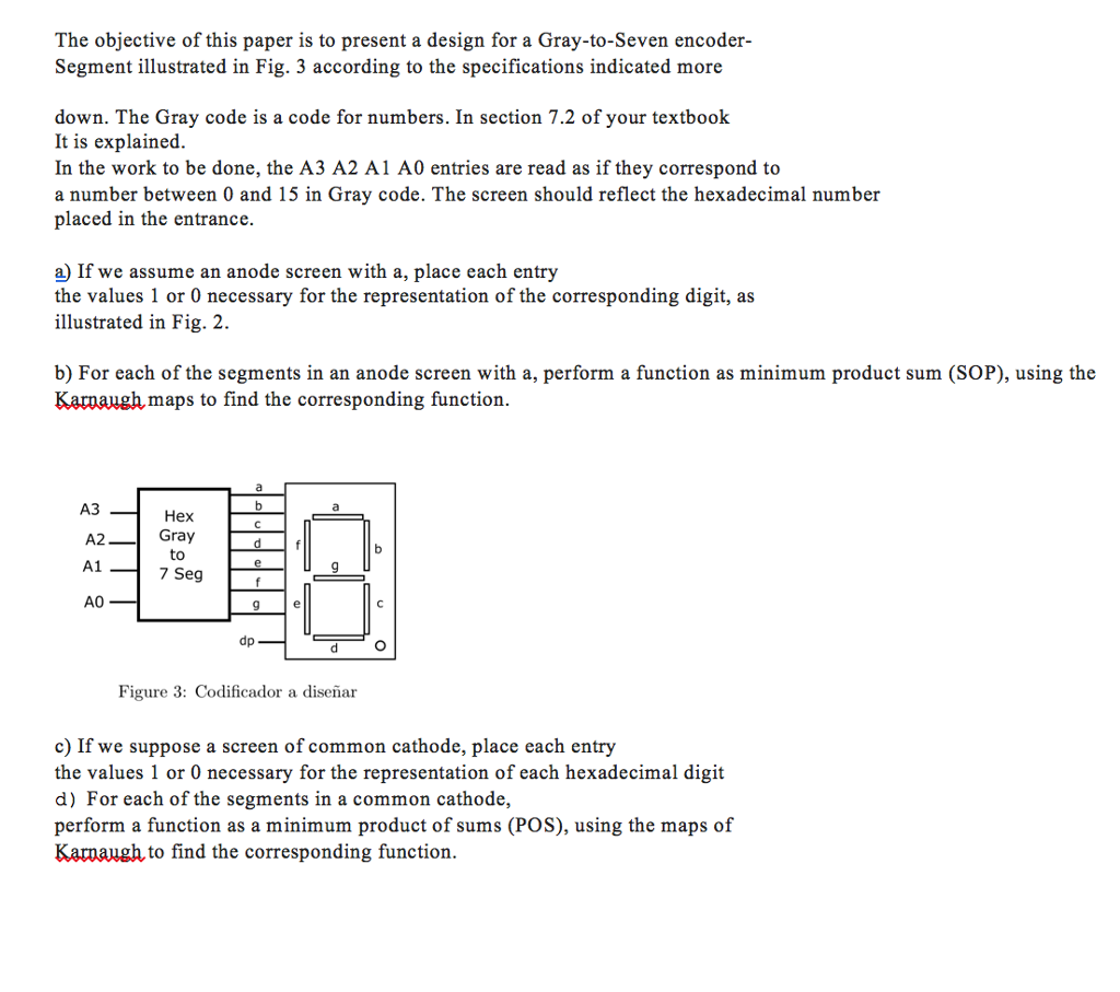 Solved In Fig. 1 a conceptual diagram of a seven segment | Chegg.com