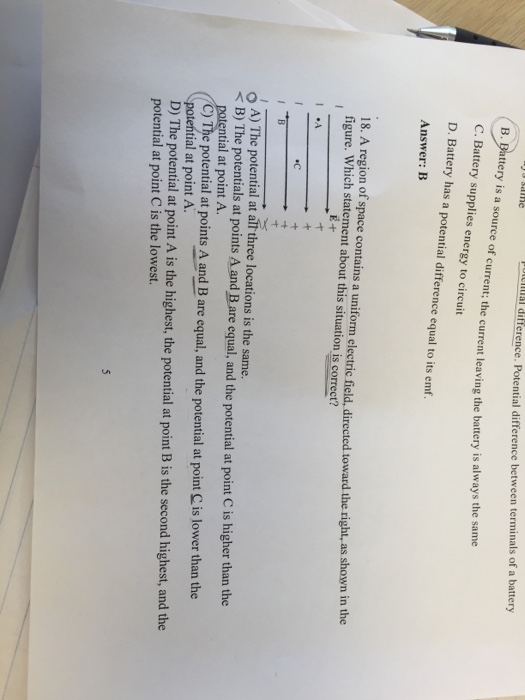 Solved Battery is a source of current; the current leaving