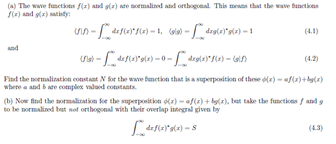 solved-the-wave-functions-f-x-and-g-x-are-normalized-and-chegg