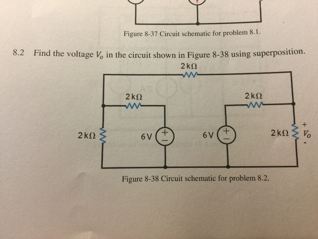 Solved 8.2 Find The Voltage V0 In The Circuit Shown In | Chegg.com