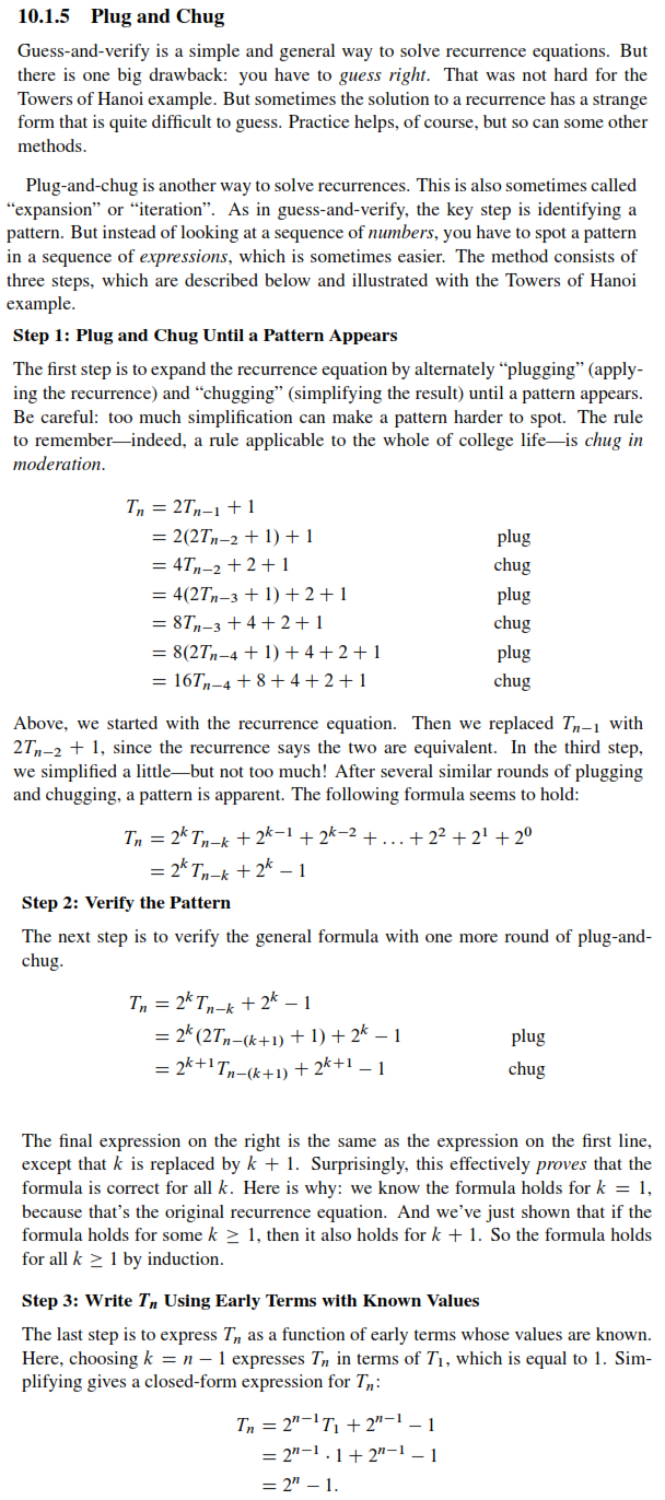 Solved Please use the plugandchug method outlined below