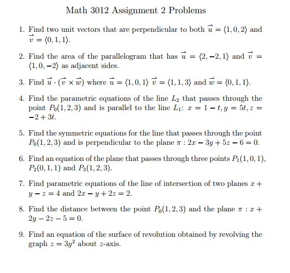 Solved Find two unit vectors that are perpendicular to both | Chegg.com