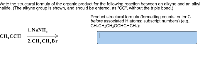 Solved Write the structural formula of the organic product | Chegg.com