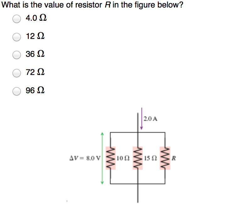 Solved What Is The Value Of Resistor R In The Figure Below Chegg