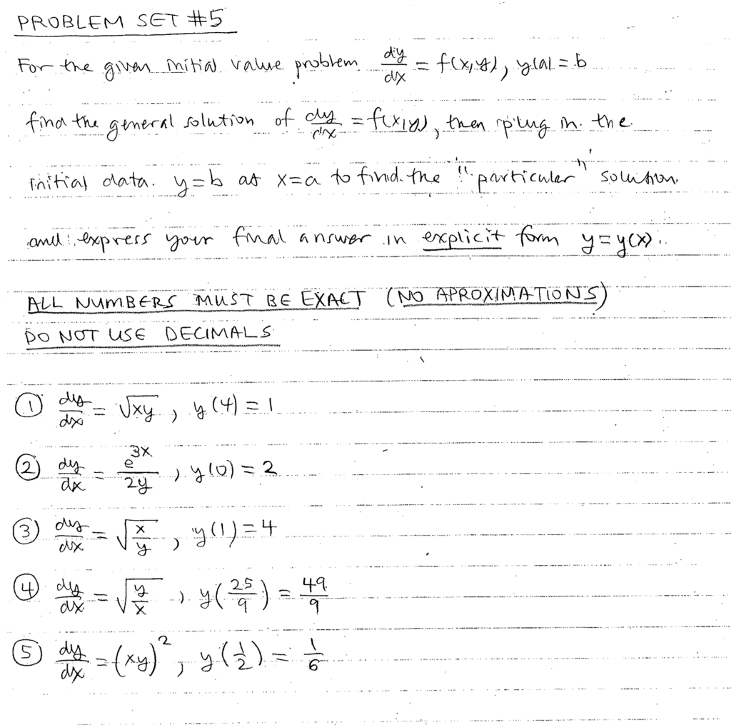 Solved PROBLEM SET #5 For the g. mita Vawe problem in | Chegg.com