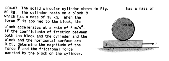 A Solid Cylinder Of Mass 50 Kg A Solid Cylinder Of Mass 50 Kg
