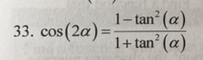 Solved Prove Identities Cos 2 Alpha 1 Tan 2 alpha 1 Chegg solved-prove-identities-cos-2-alpha-1-tan-2-alpha-1-chegg