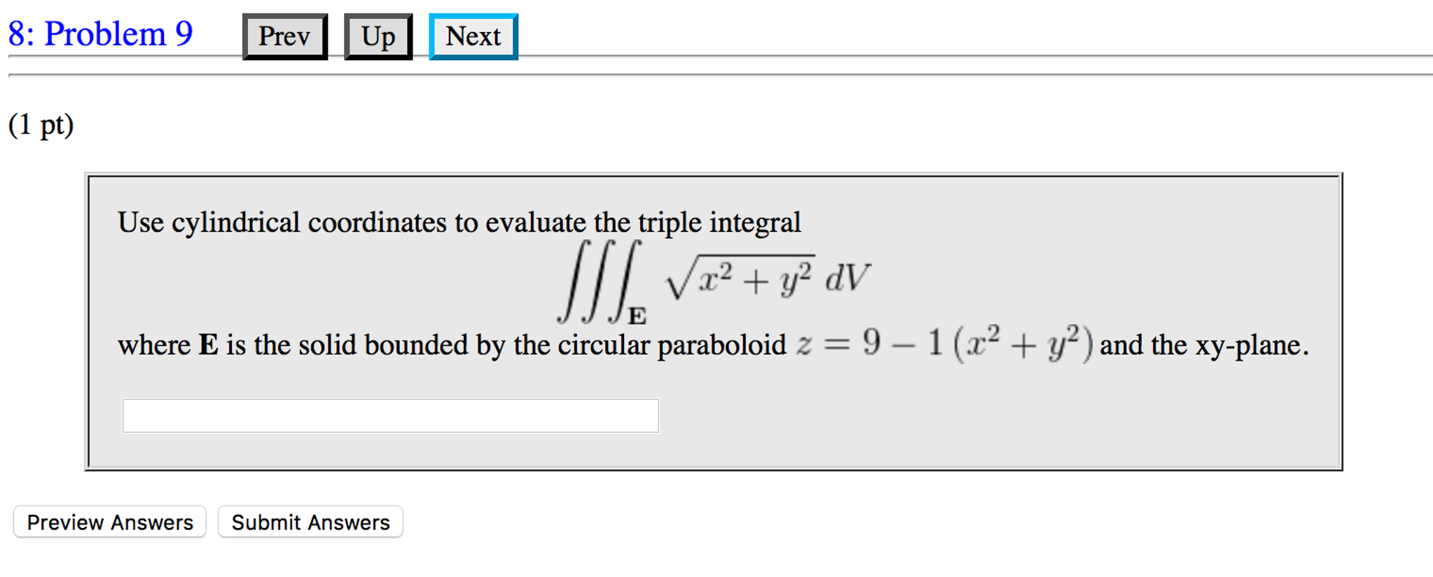 Solved Use cylindrical coordinates to evaluate the triple | Chegg.com