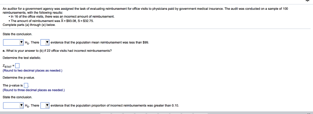 Solved An auditor for a government agency was assigned the | Chegg.com